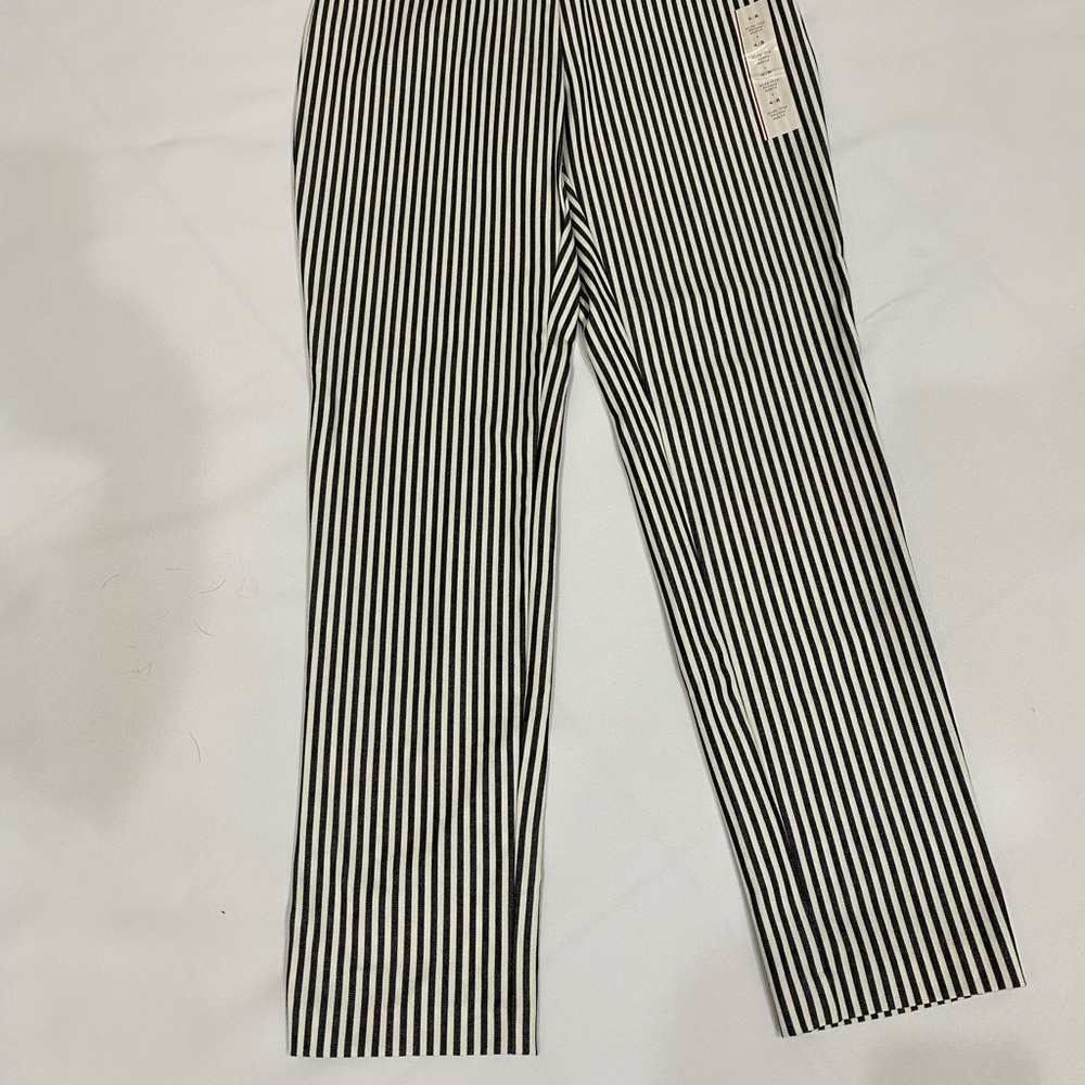 Skinny ankle black and white stripped  a . new day